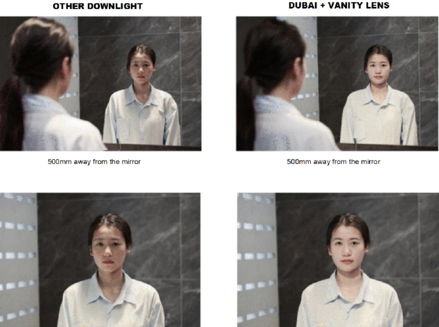 Other downlight vs Dubai Vanity Lens