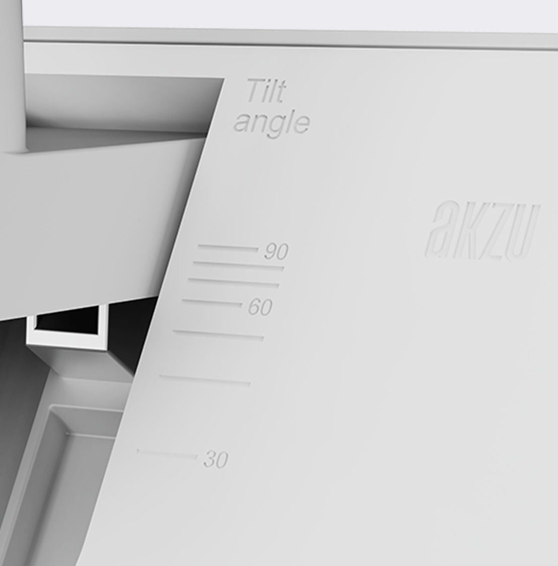 Graduated angle markings