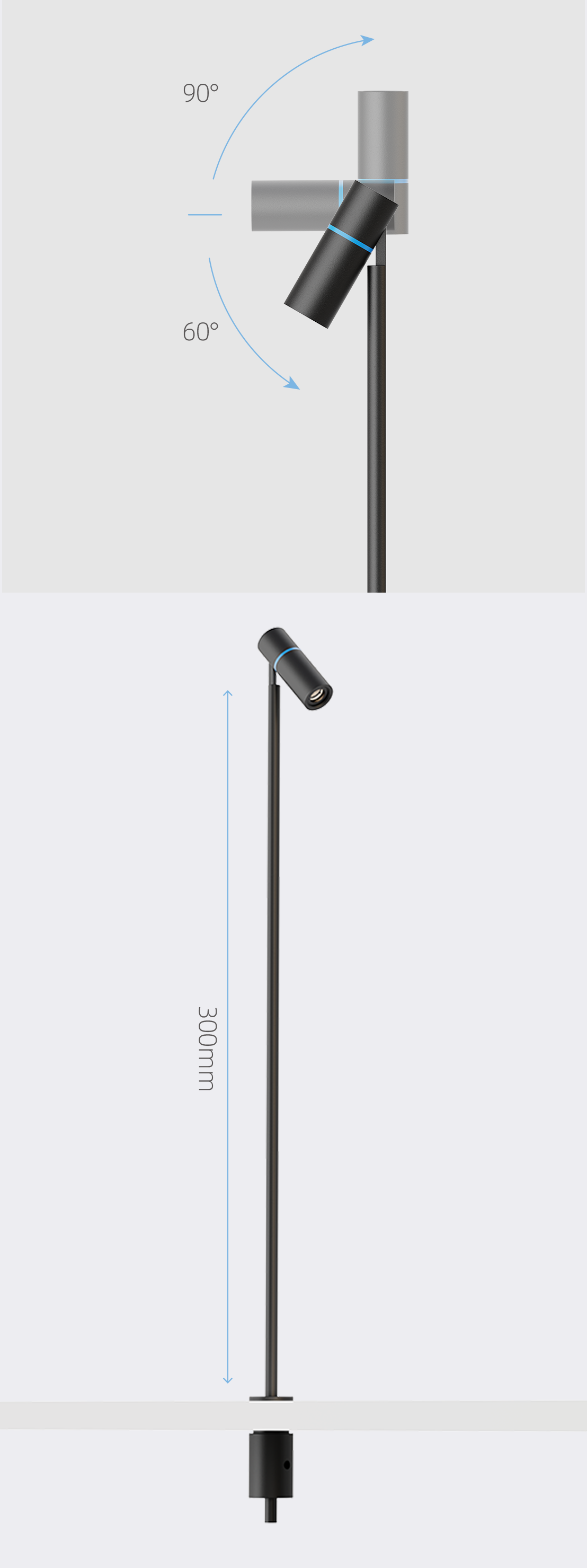 Stand pole rotation