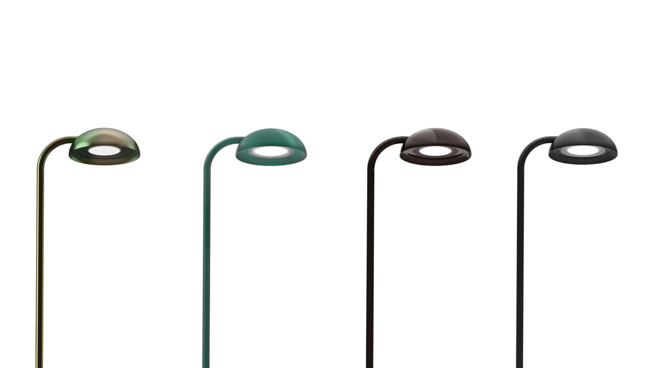 Mirtilla four finishes - Cetonia Green, Pine Green, Lucent Grove, Ink Black